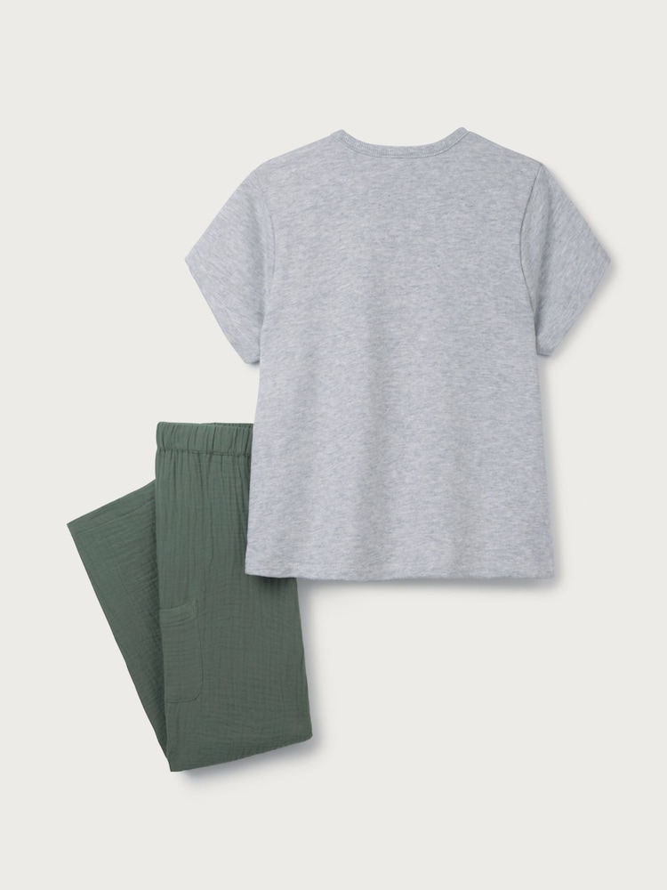 The White Company White Organic Crinkle 100% Cotton Trousers & Gheko Embroidered Top Set - Image 10 of 10 The White Company White Organic Crinkle 100% Cotton Trousers & Gheko Embroidered Top Set - Image 10 of 10