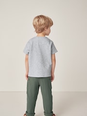 The White Company White Organic Crinkle 100% Cotton Trousers & Gheko Embroidered Top Set - Image 2 of 10