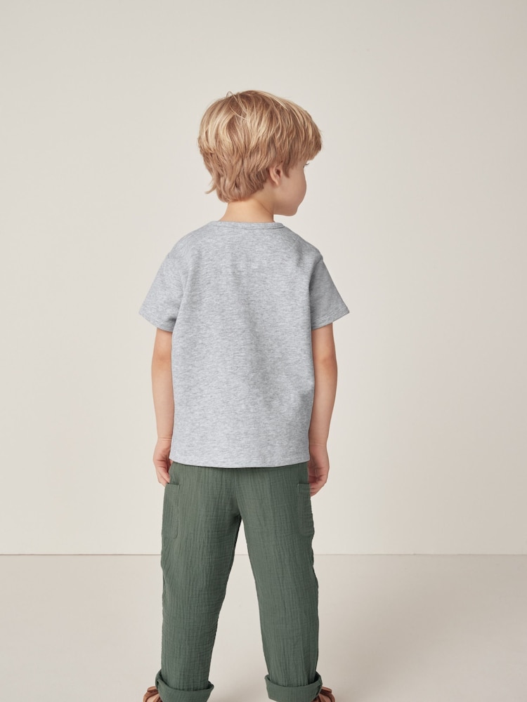 The White Company White Organic Crinkle 100% Cotton Trousers & Gheko Embroidered Top Set - Image 2 of 10 The White Company White Organic Crinkle 100% Cotton Trousers & Gheko Embroidered Top Set - Image 2 of 10