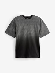 Black/White 100% Cotton Dip Dye T-Shirt - Image 5 of 7