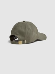 Reiss Khaki Florence Cotton Twill Baseball Cap - Image 3 of 4