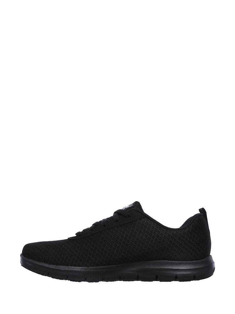 Skechers Black Ghenter Bronaugh Slip Resistant Work Trainers - Image 2 of 5
