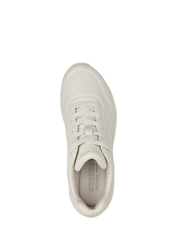 Skechers Neutral Standard Fit Womens Uno Stand On Air Trainers - Image 6 of 6