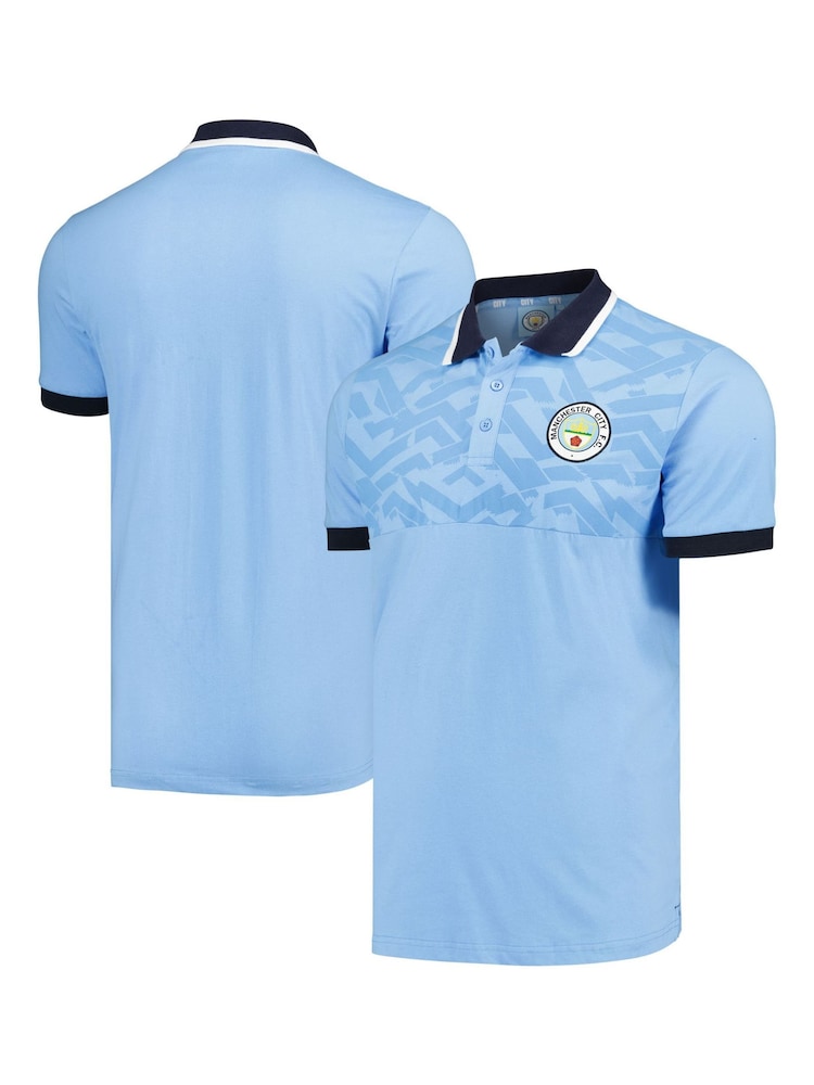 Fanatics Blue Manchester City 1992 Archive Polo Shirt - Image 1 of 3