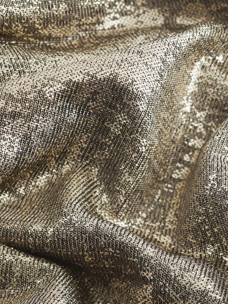 Gold Metalic Scoop Vest - Image 6 of 6
