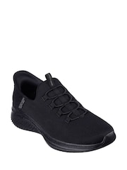 Skechers Black Wide Fit Ultra Flex 3.0 Slip In Trainers - Image 3 of 5