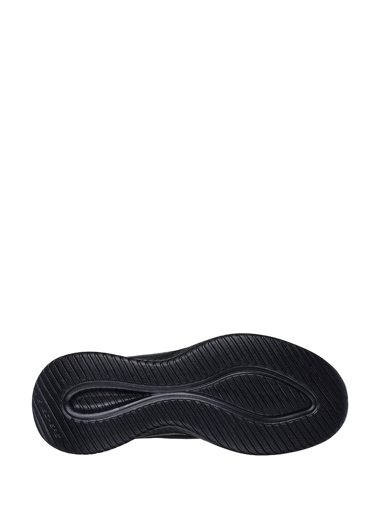 Skechers Black Wide Fit Ultra Flex 3.0 Slip In Trainers - Image 5 of 5