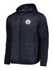 Fanatics Manchester City Hybrid Black Hoodie - Image 2 of 3