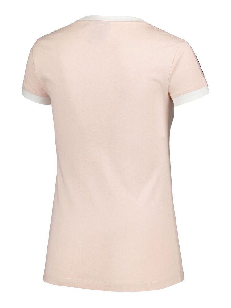 Fanatics Womens Pink 100% Cotton Manchester City Tape T-Shirt - Image 3 of 3