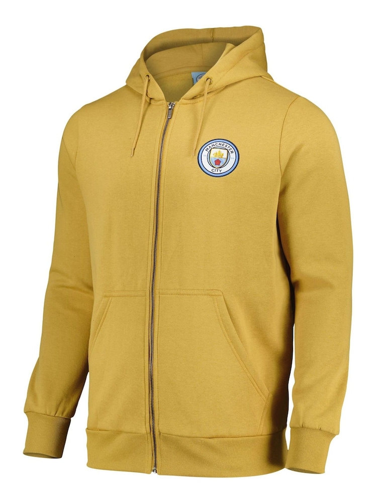 Fanatics Yellow Manchester City Zip Up Hoodie - Image 2 of 3