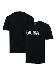 Fanatics Unisex 100% Cotton LALIGA Slogan Black T-Shirt - Image 1 of 3