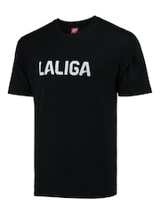Fanatics Unisex 100% Cotton LALIGA Slogan Black T-Shirt - Image 2 of 3