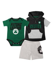 Fanatics Infants Green NBA Boston Celtics Bank 100% Cotton Shot Creeper Short & T-Shirt Set - Image 1 of 5
