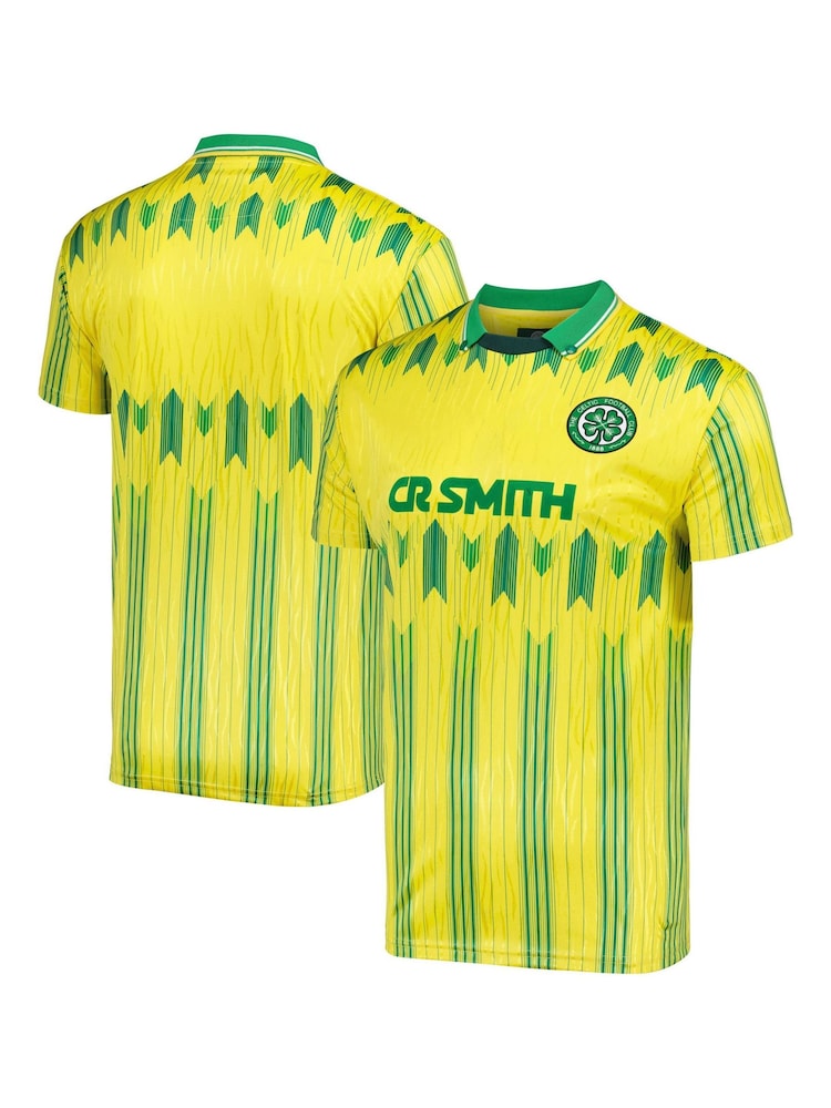 Fanatics Yellow Celtic 1989-91 Away Shirt - Image 1 of 3