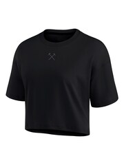 Fanatics Oversized Kadın West Ham United 100% Pamuk Siyah Tişört - Image 2 of 3