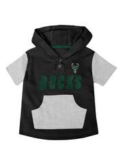 Fanatics Newborn Green NBA Milwaukee Bucks Bank Shot Creeper 100% Cotton Shorts & T-Shirt Set - Image 2 of 5