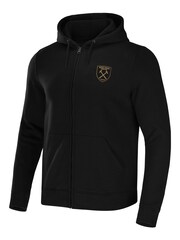 Fanatics West Ham United Zip Up Black Hoodie - Image 2 of 3