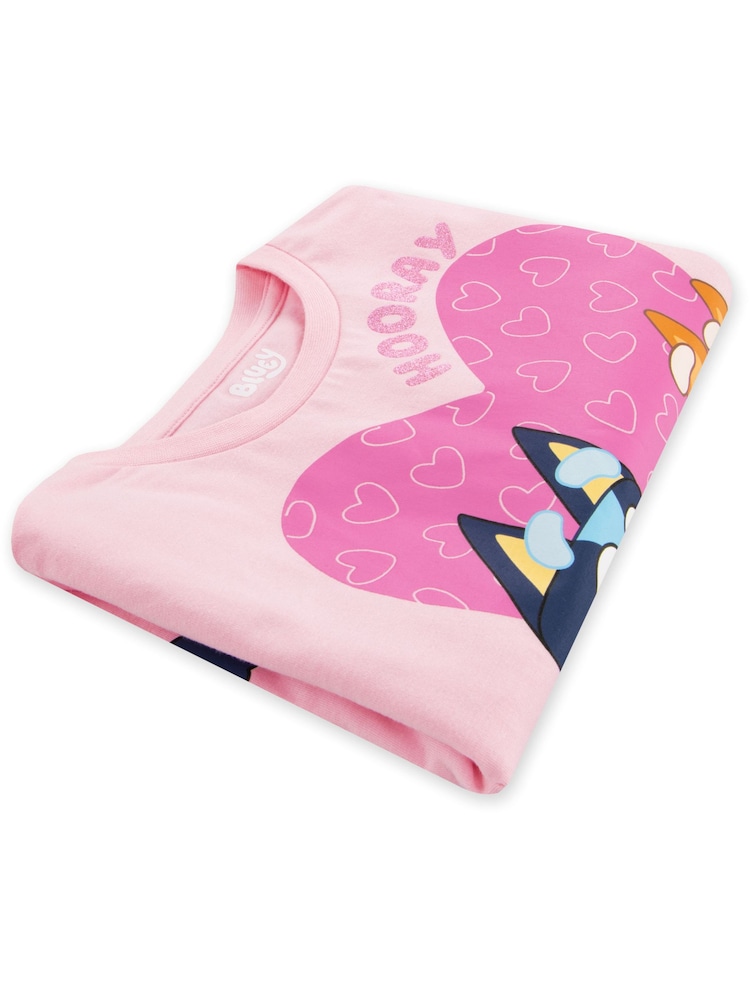 Character Pink 100% Cotton Bluey T-Shirt - Image 10 of 10