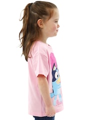 Character Pink 100% Cotton Bluey T-Shirt - Image 3 of 10
