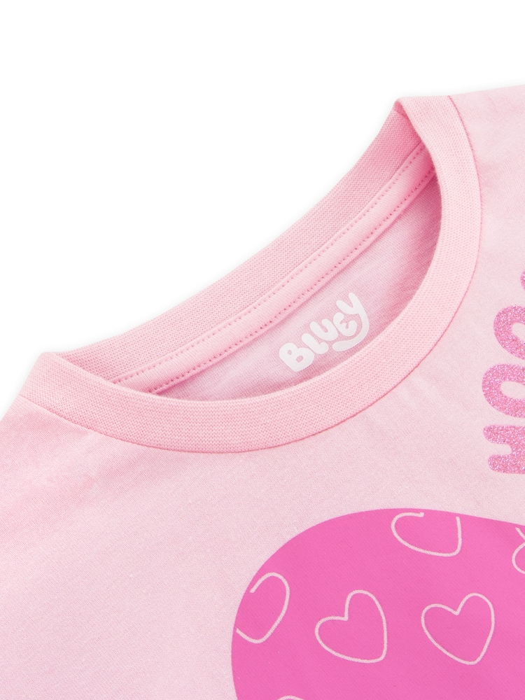 Character Pink 100% Cotton Bluey T-Shirt - Image 8 of 10