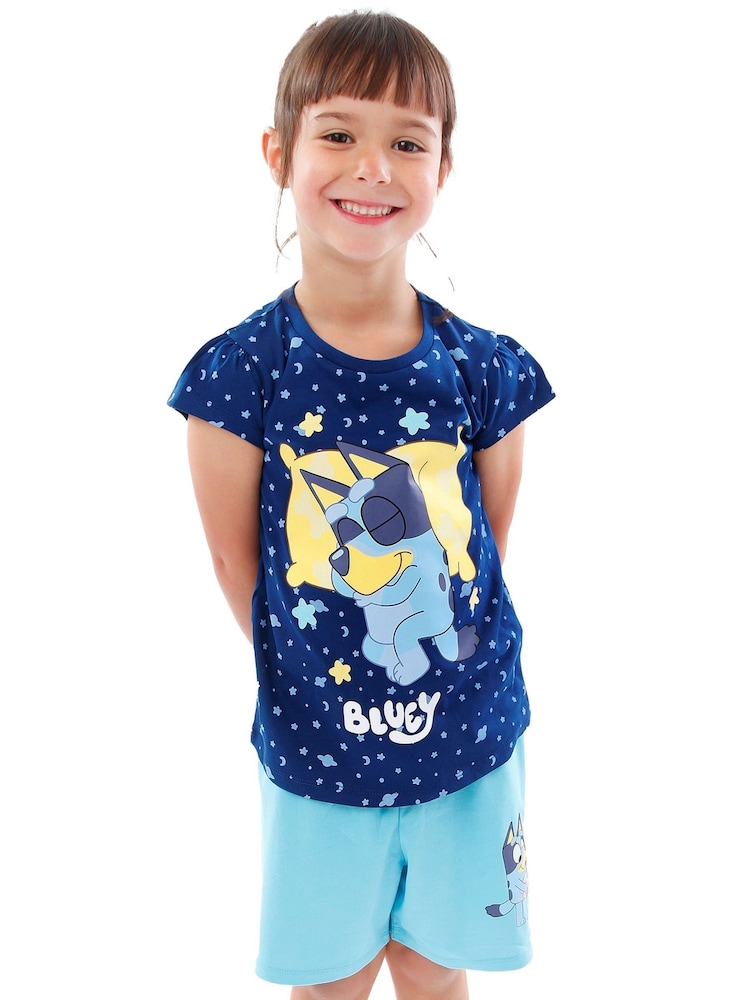 Character Blue Short 100% Cotton Pyjamas - Image 6 of 9