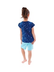 Character Blue Short 100% Cotton Pyjamas - Image 7 of 9