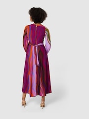Closet London Multi Multi Print Full Skirt Wrap Midi Dress - Image 2 of 4