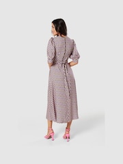 Closet London Blue Multi A-line Dress - Image 2 of 4