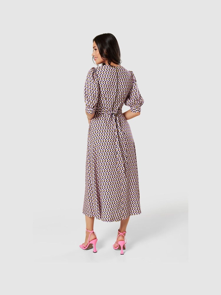 Closet London Blue Multi A-line Dress - Image 2 of 4