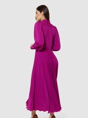 Closet London Purple Pleated Shirt Dress - Image 2 of 4