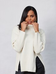 Closet London Natural Roll Neck Jumper - Image 4 of 4