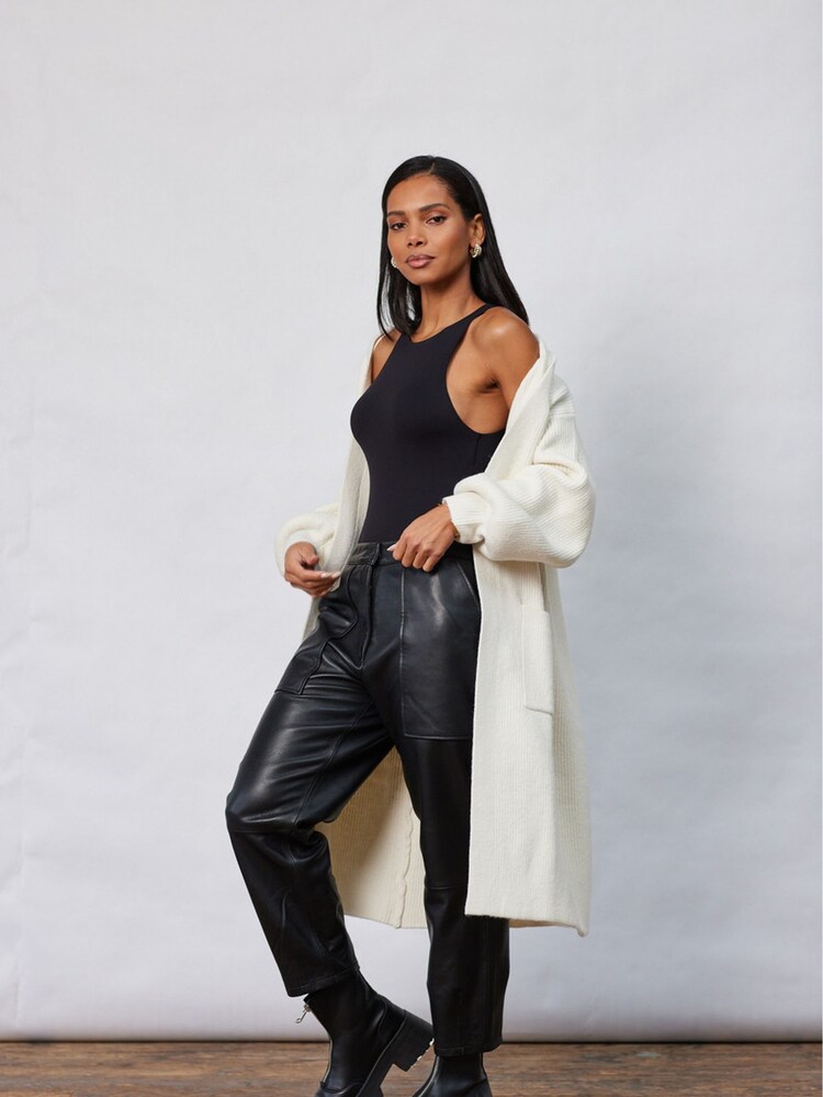 Closet London Natural Long Cardigan - Image 4 of 4