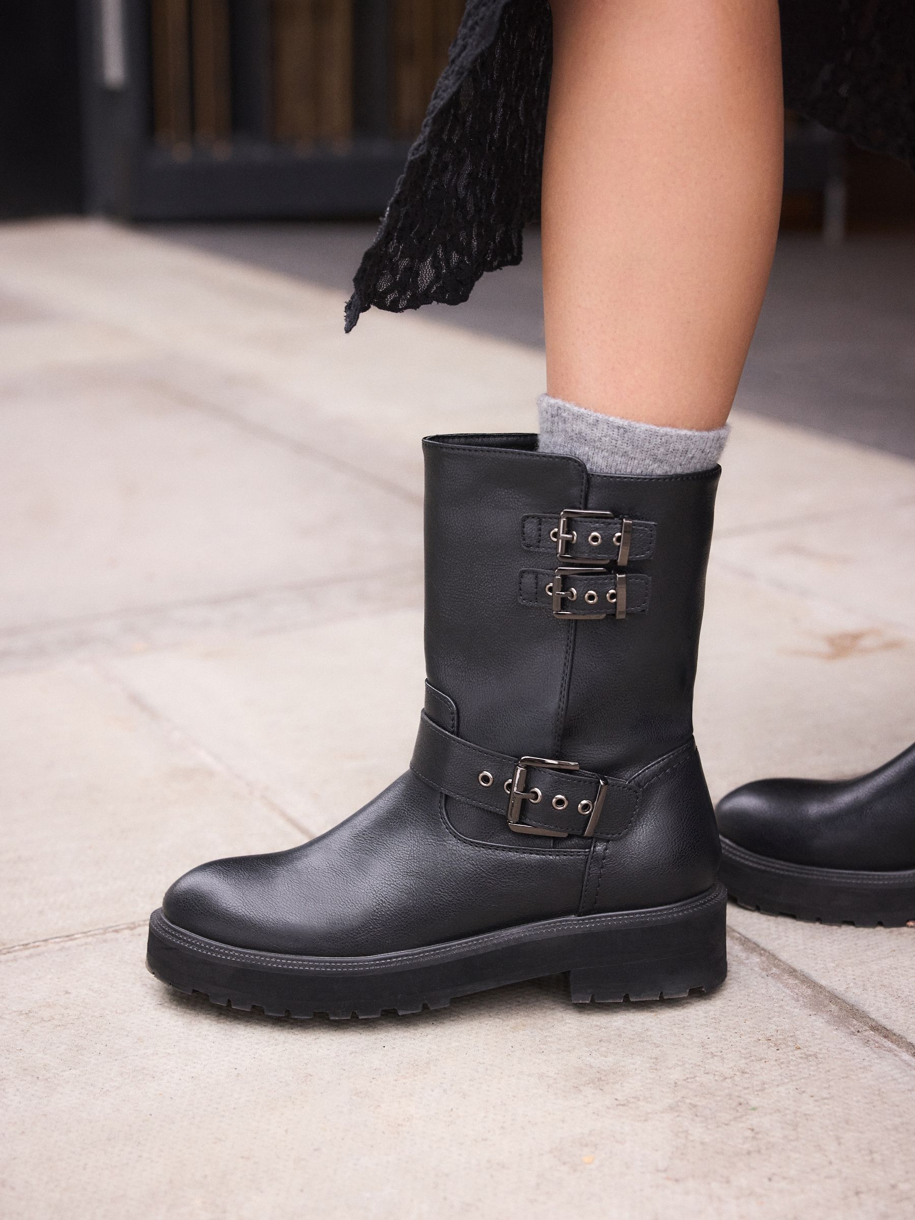 Stylish black booties discount