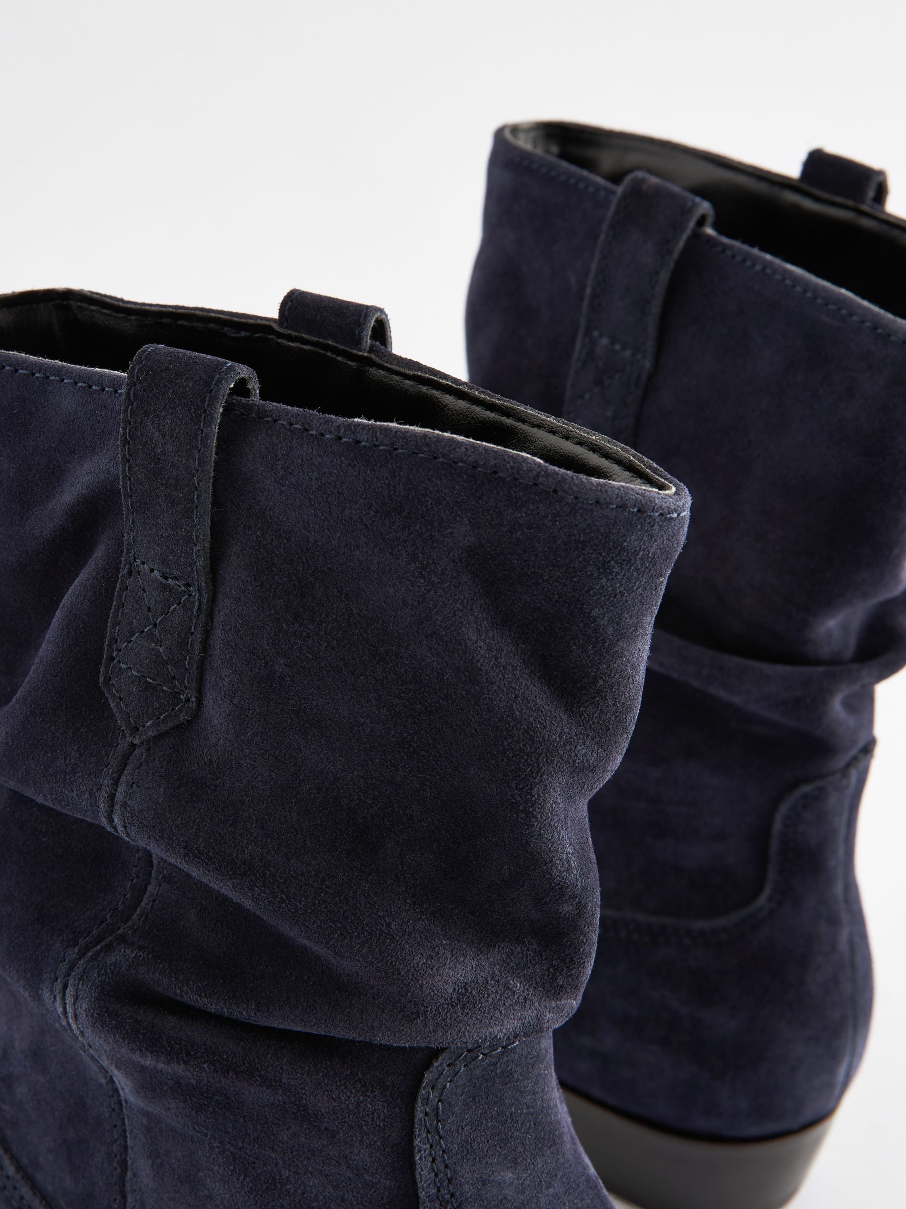 Navy wide fit boots on sale