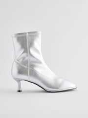 Silver Standard/Wide Fit Forever Comfort® Skinny Heel Ankle Sock Boots - Image 6 of 9