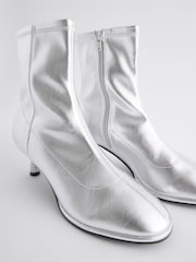 Silver Standard/Wide Fit Forever Comfort® Skinny Heel Ankle Sock Boots - Image 8 of 9