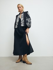 Leopard Print Standard/Wide Fit Forever Comfort® Leather Ankle Cowboy Boots - Image 8 of 11