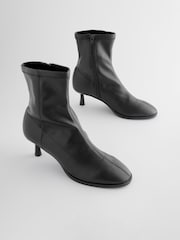 Black Standard/Wide Fit Forever Comfort® Skinny Heel Ankle Sock Boots - Image 4 of 8