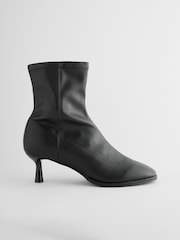 Black Standard/Wide Fit Forever Comfort® Skinny Heel Ankle Sock Boots - Image 5 of 8