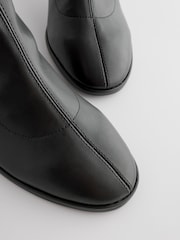 Black Standard/Wide Fit Forever Comfort® Skinny Heel Ankle Sock Boots - Image 7 of 8