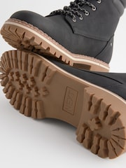 Black Extra Wide Fit Forever Comfort® Casual Lace-Up Ankle Boots - Image 6 of 7