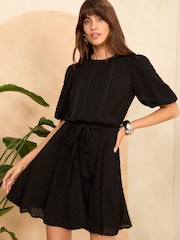 Love & Roses Мини-платья Puff SLeeve Dobby - Изображение 1 из 4