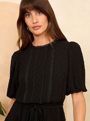 Love & Roses Мини-платья Puff SLeeve Dobby - Изображение 2 из 4