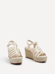 Linzi Nude Gemini Gladiator Heeled Sandals - Image 3 of 5