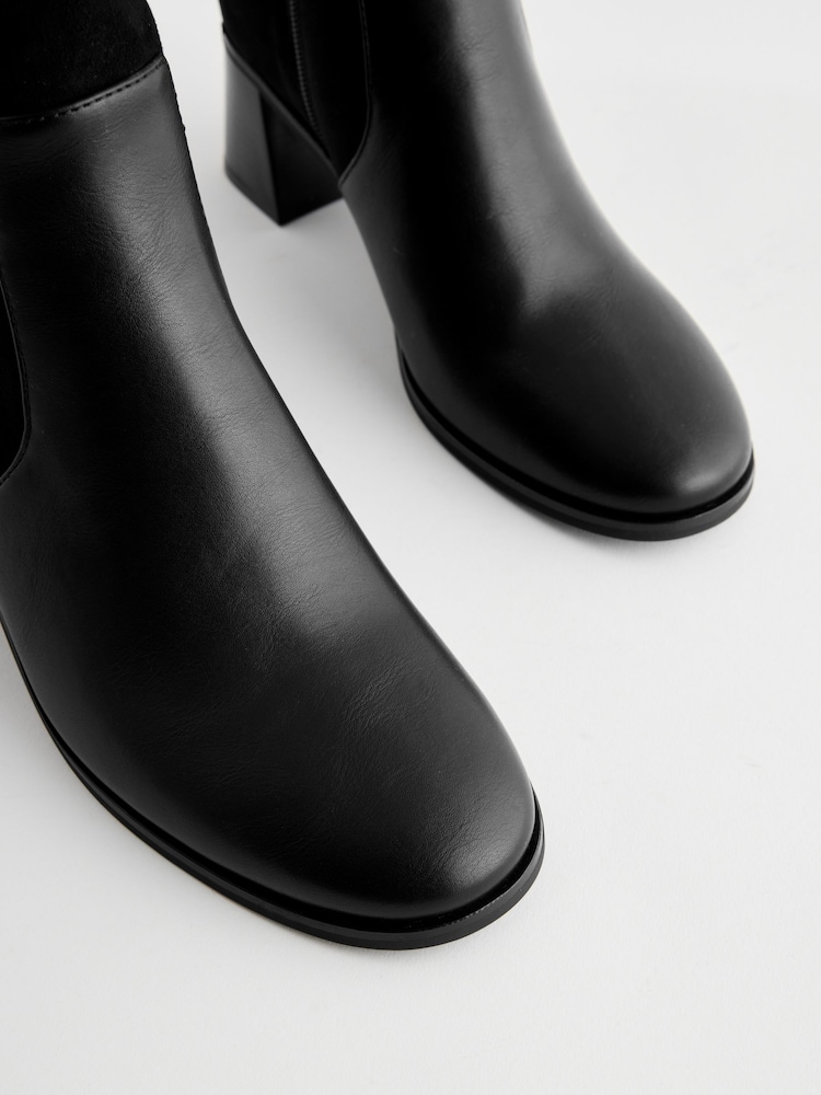 Black Forever Comfort® Buckle Ankle Boots - Image 8 of 8