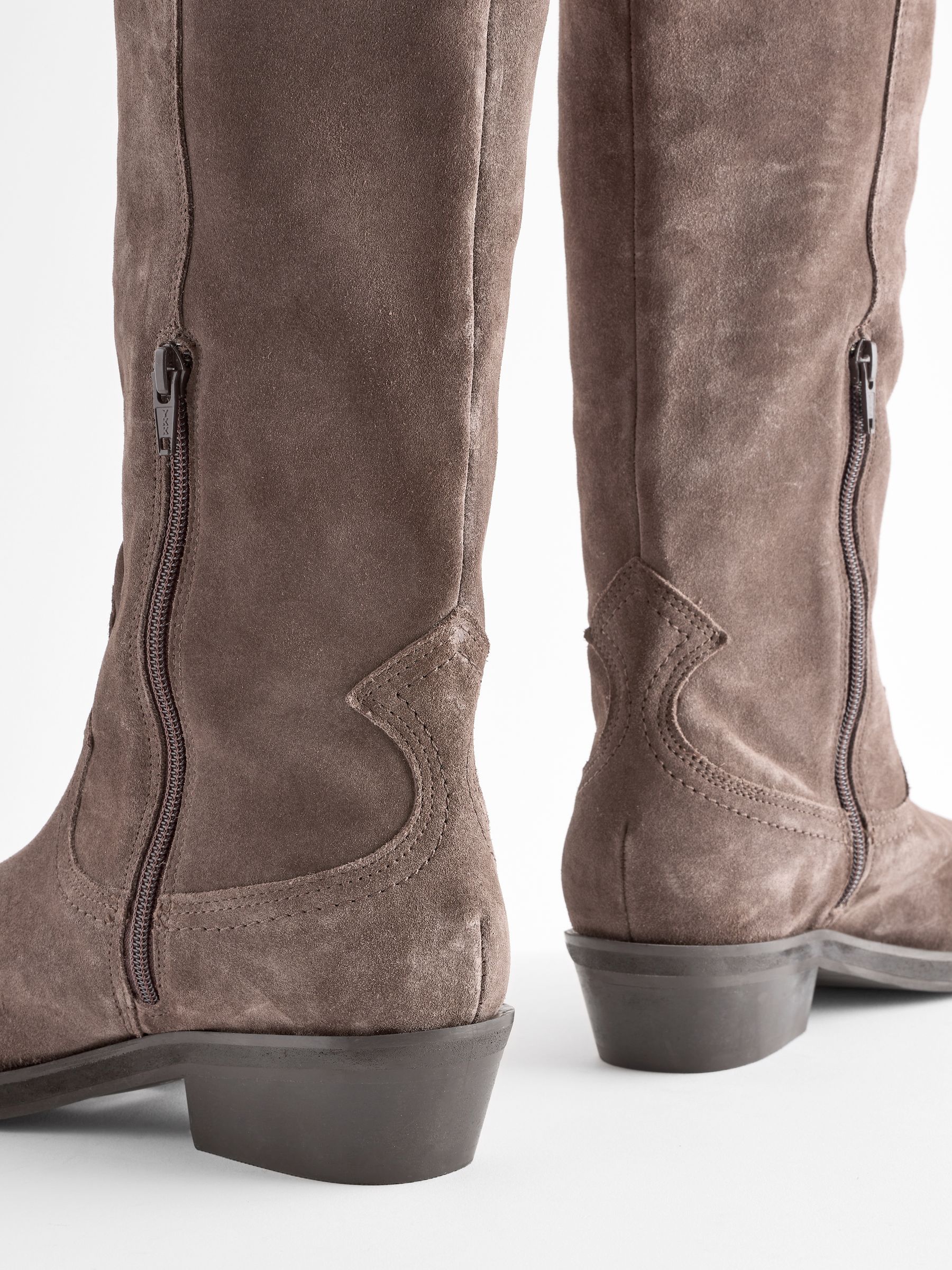 Buy Chocolate Brown Forever Comfort Leather Western Cowboy Knee High Boots from Next South Africa