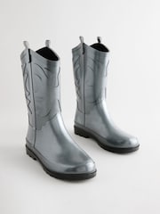 Metallic Western Wellies - Image 1 of 7