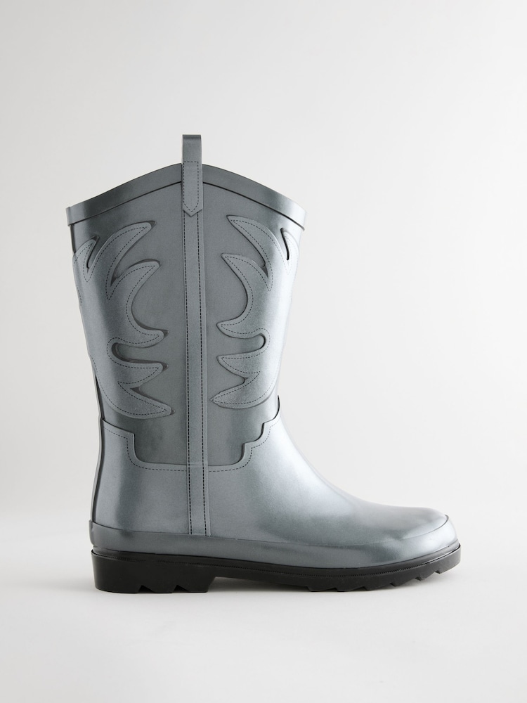 Metallic Western Wellies - Image 2 of 7