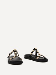 Linzi Black Alert T-Post Studded Slider - Image 3 of 5