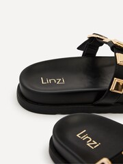 Linzi Black Alert T-Post Studded Slider - Image 5 of 5